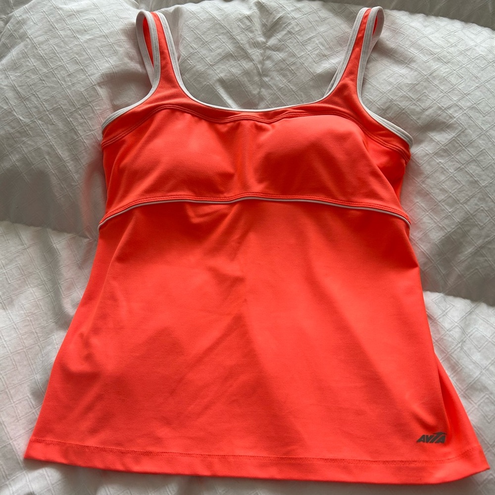 NWOT Avia Bright Orange Workout Tank Top